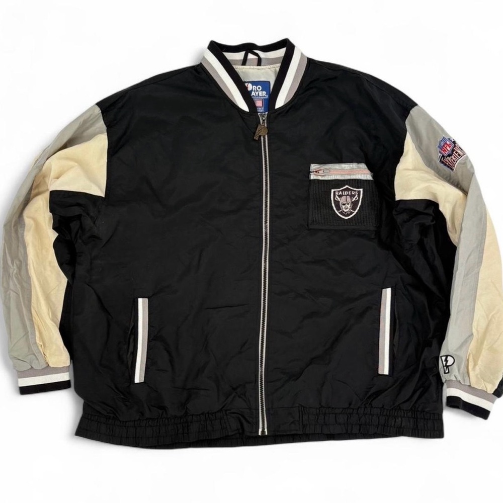 Pro Player Black and Cream Bomber Jacket